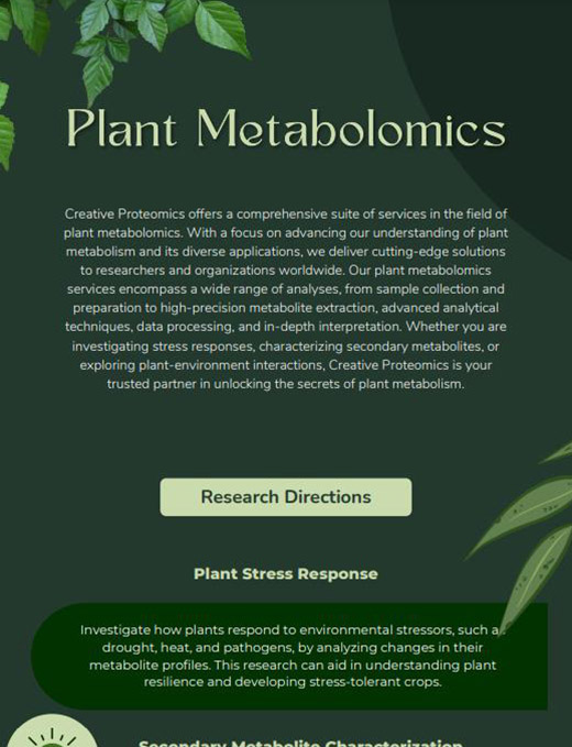 Plant Metabolomics