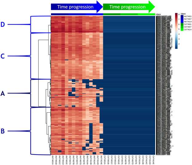 Heatmap of Akivi xenometabolites abundance