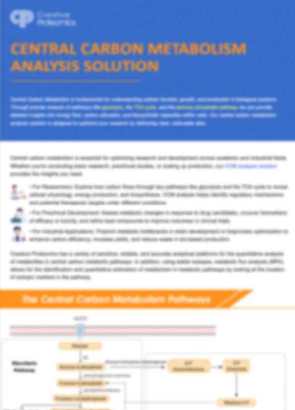 Central Carbon Metabolism Analysis Solution