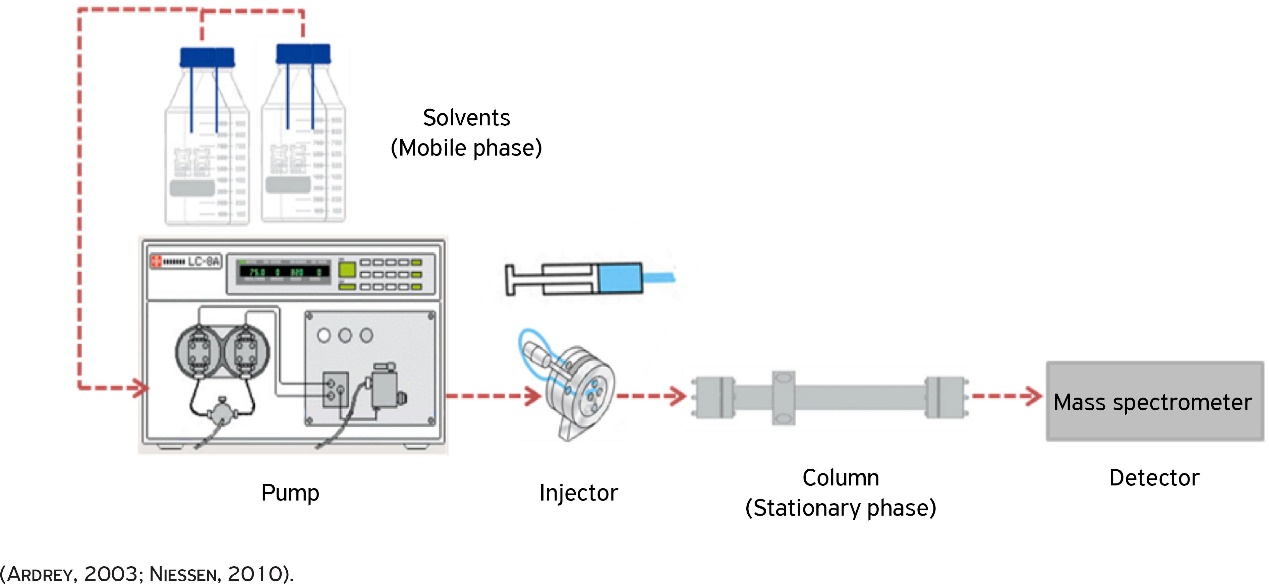 Diagram of the liquid chromatography system