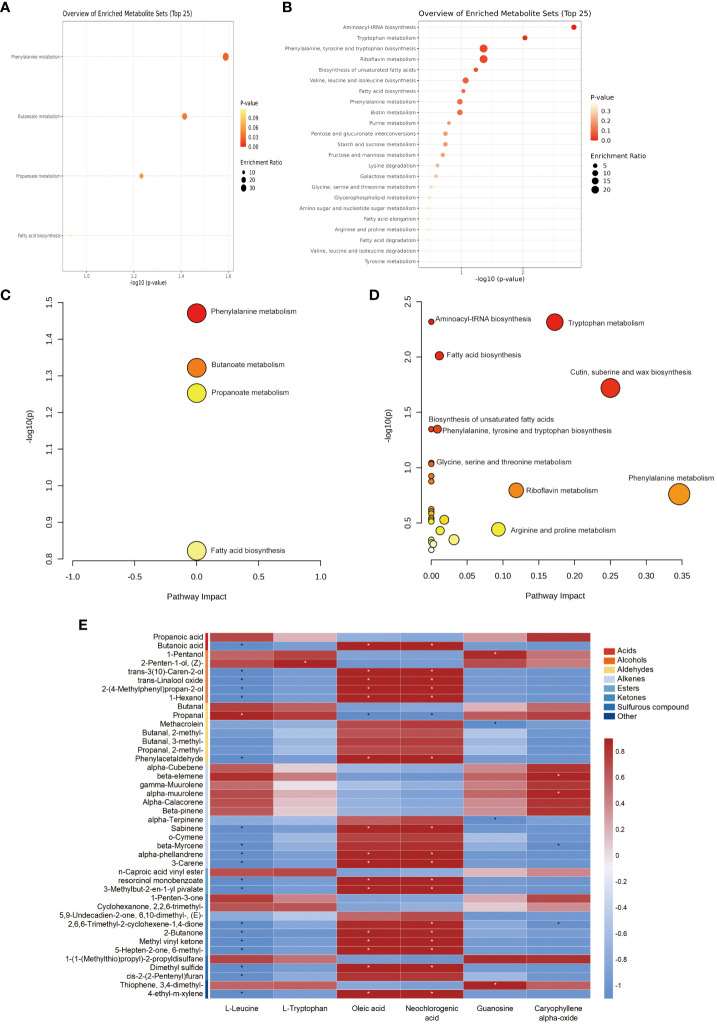 KEGG pathway classification and correlation analysis of volatile and root metabolites in edible and non-edible Ferula species.